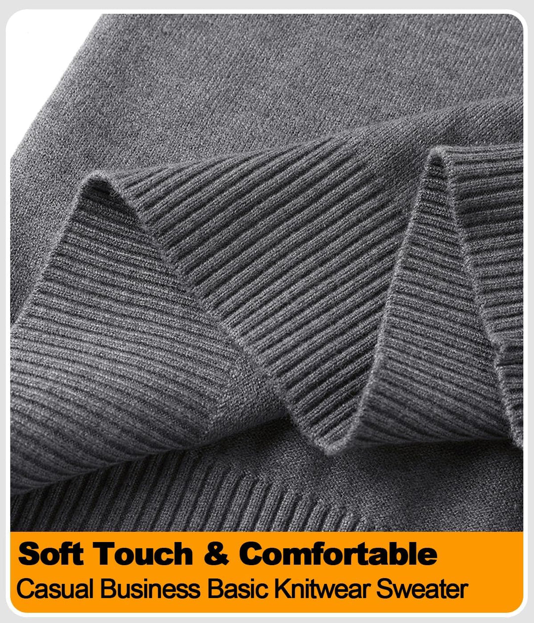 Herren Strick Pullover V Ausschnitt Strickpullover Feinstrick Mock Hemdkragen Strickwaren Lange Ärme