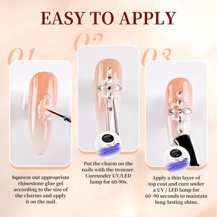 JODSONE Nagelanhänger-Bohrerset für Nägel, 24 Bohrer, erhältlich in 12 verschiedenen Designs mit Pin