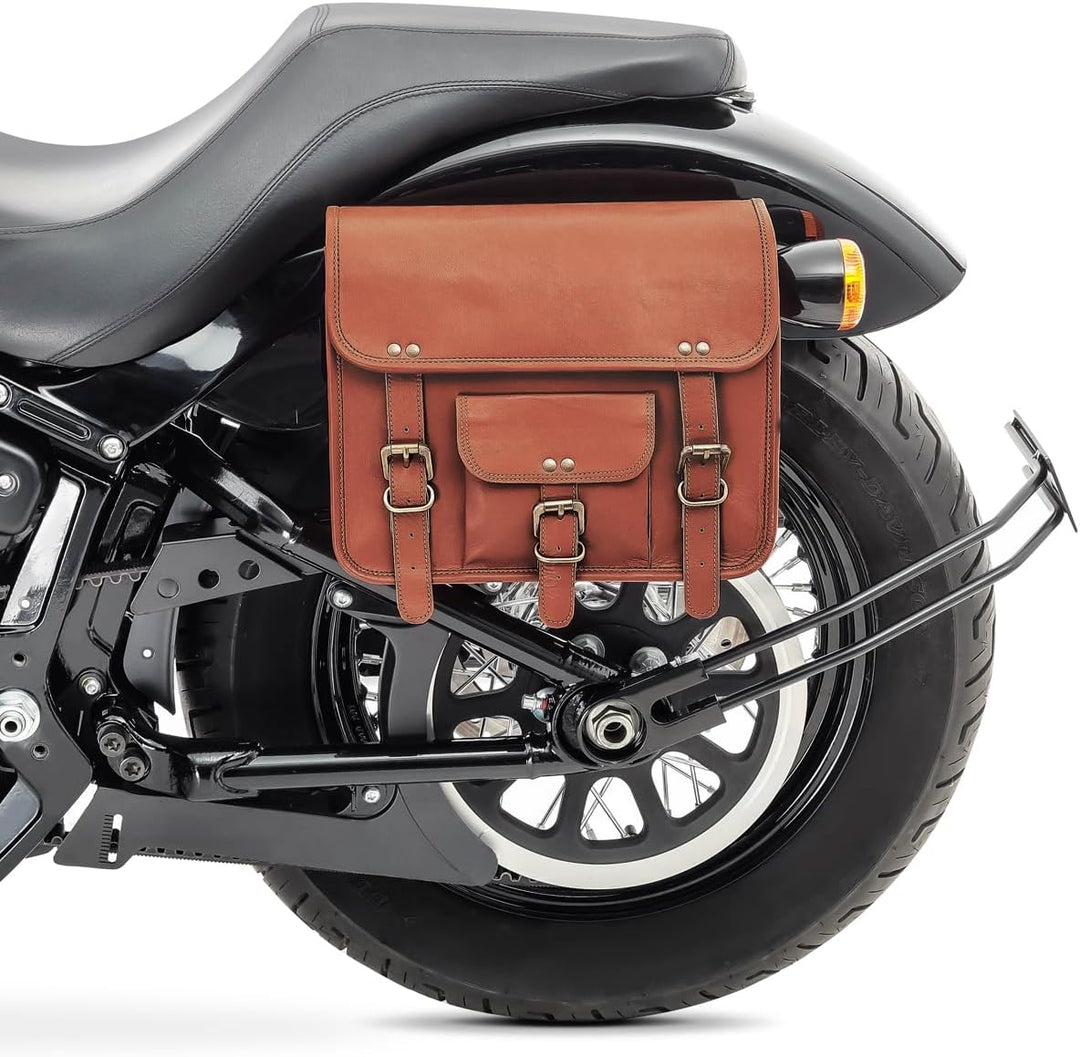 Craftride Satteltasche Vintage für Royal Enfield Classic 500 SV1 br