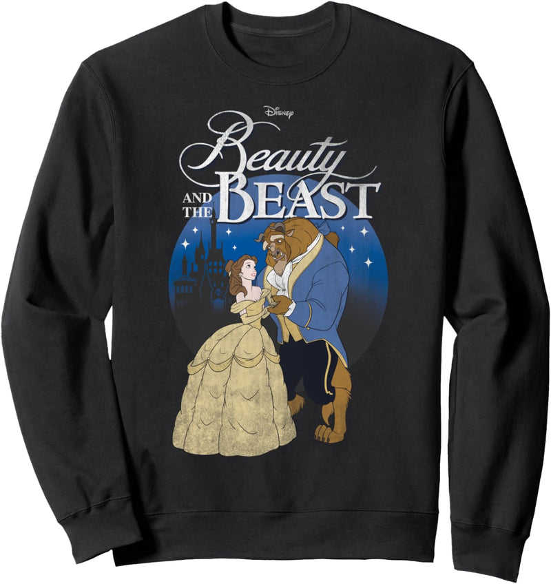 Disney Beauty And The Beast Classic Title Logo Portrait Sweatshirt