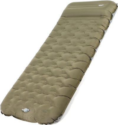 NIKYPJ Isomatte Selbstaufblasend【Benötigt Fussinflation】, 12cm Luftmatratze Camping, Aufblasbare Iso