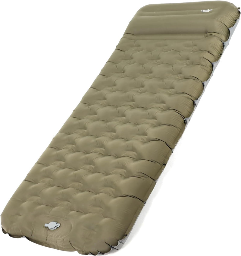 NIKYPJ Isomatte Selbstaufblasend【Benötigt Fussinflation】, 12cm Luftmatratze Camping, Aufblasbare Iso