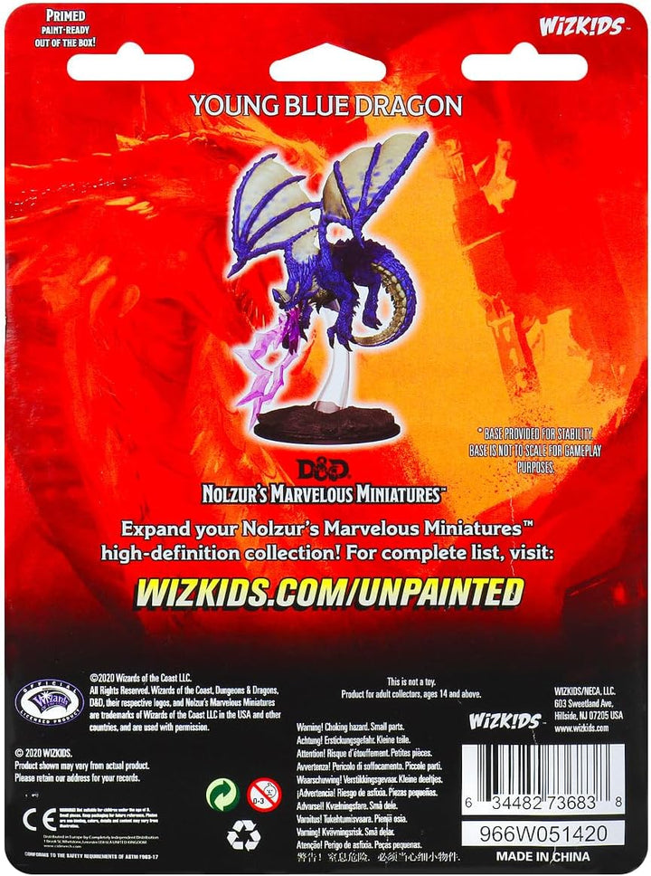 D&D Nolzur's Marvelous Miniatures - Young Blue Dragon (6 Units)