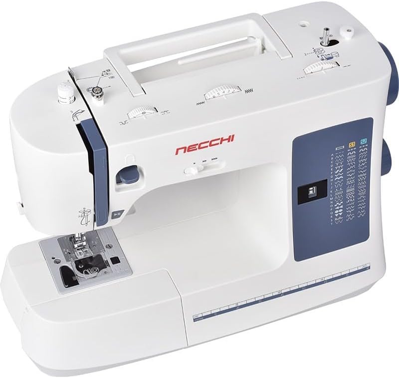 Necchi NC-59QD Computernähmaschine | 59 Stiche & 1-Step Knopfloch | Start/Stop & Geschwindigkeitsreg