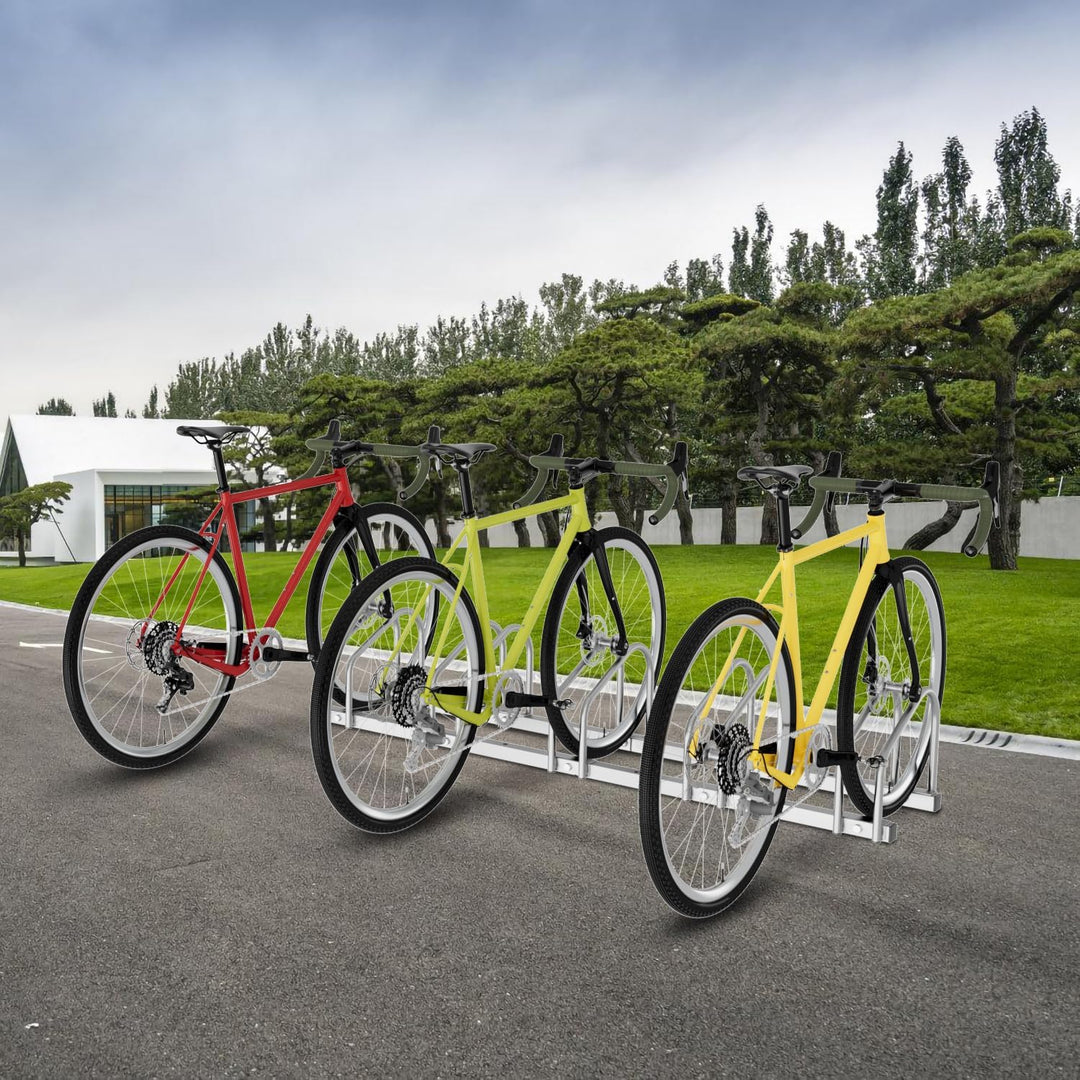 Sonnewelt 2x Fahrradständer für 5 Fahrräder 35-55 mm Reifenbreite,Fahrradständer Bodenparker,Radstän