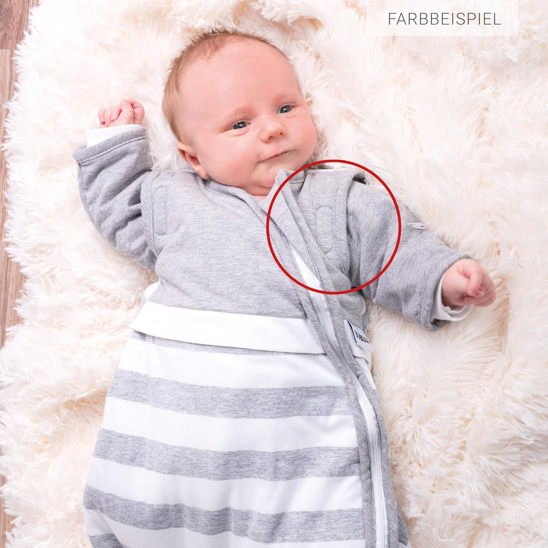 Gesslein 773110 Bubou Babyschlafsack mit abnehmbaren Ärmeln: Temperaturregulierender Ganzjahresschla