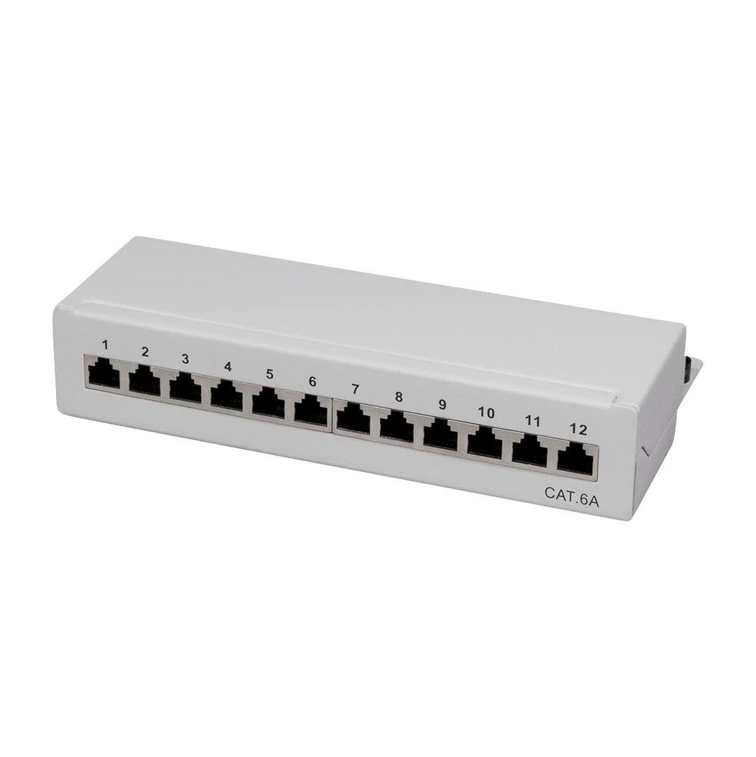 LogiLink Professional Cat.6A (500 MHz) Patchpanel - Verteilerfeld, Tisch/Wand/Desktop, STP (geschirm