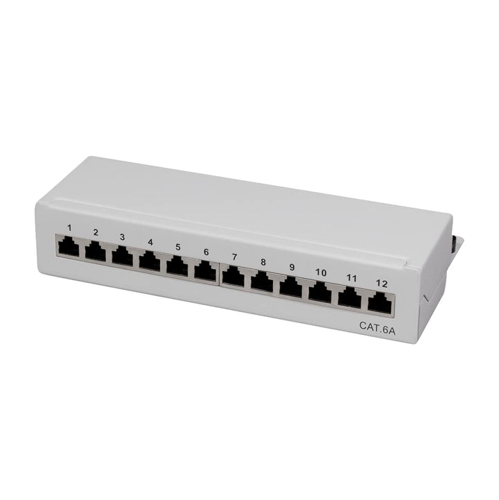 LogiLink Professional Cat.6A (500 MHz) Patchpanel - Verteilerfeld, Tisch/Wand/Desktop, STP (geschirm