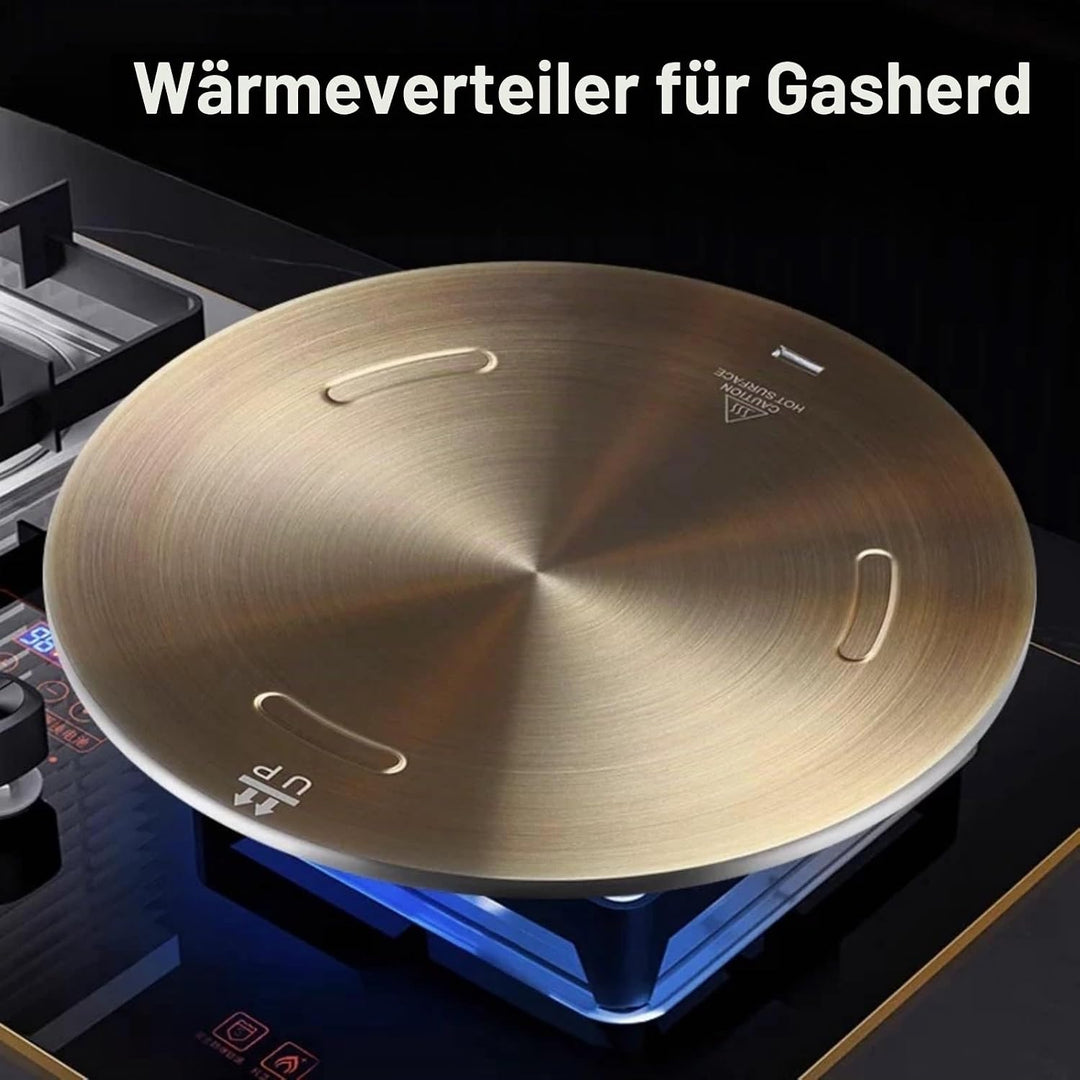 Wärmeverteiler für Gasherd, NISPOTDOR Induktionskochfeld-Adapterplatte, robuste Simmerplatte, Indukt