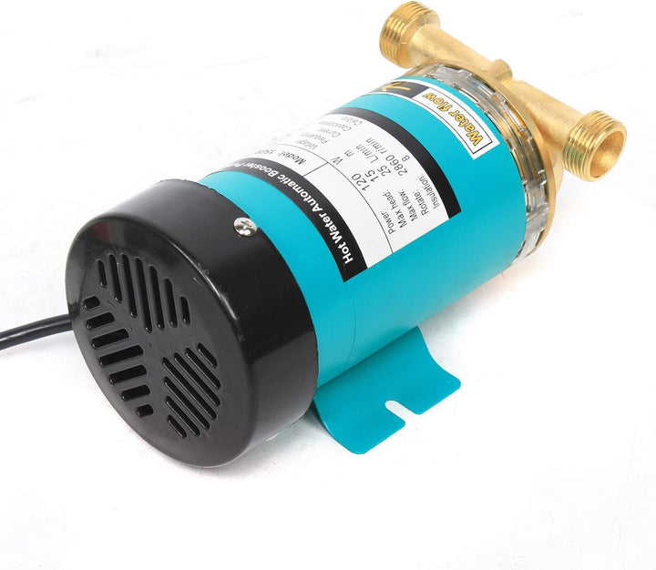 120W Druckerhöhungspumpe Zirkulationspumpe Warmwasser 25l/min Umwälzpumpe Automatische Booster Pumpe