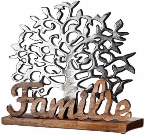GILDE Deko Figur Dekoobjekt - Symbol - Lebensbaum Familie - Dekoration Innenbereich - Geschenke Frau