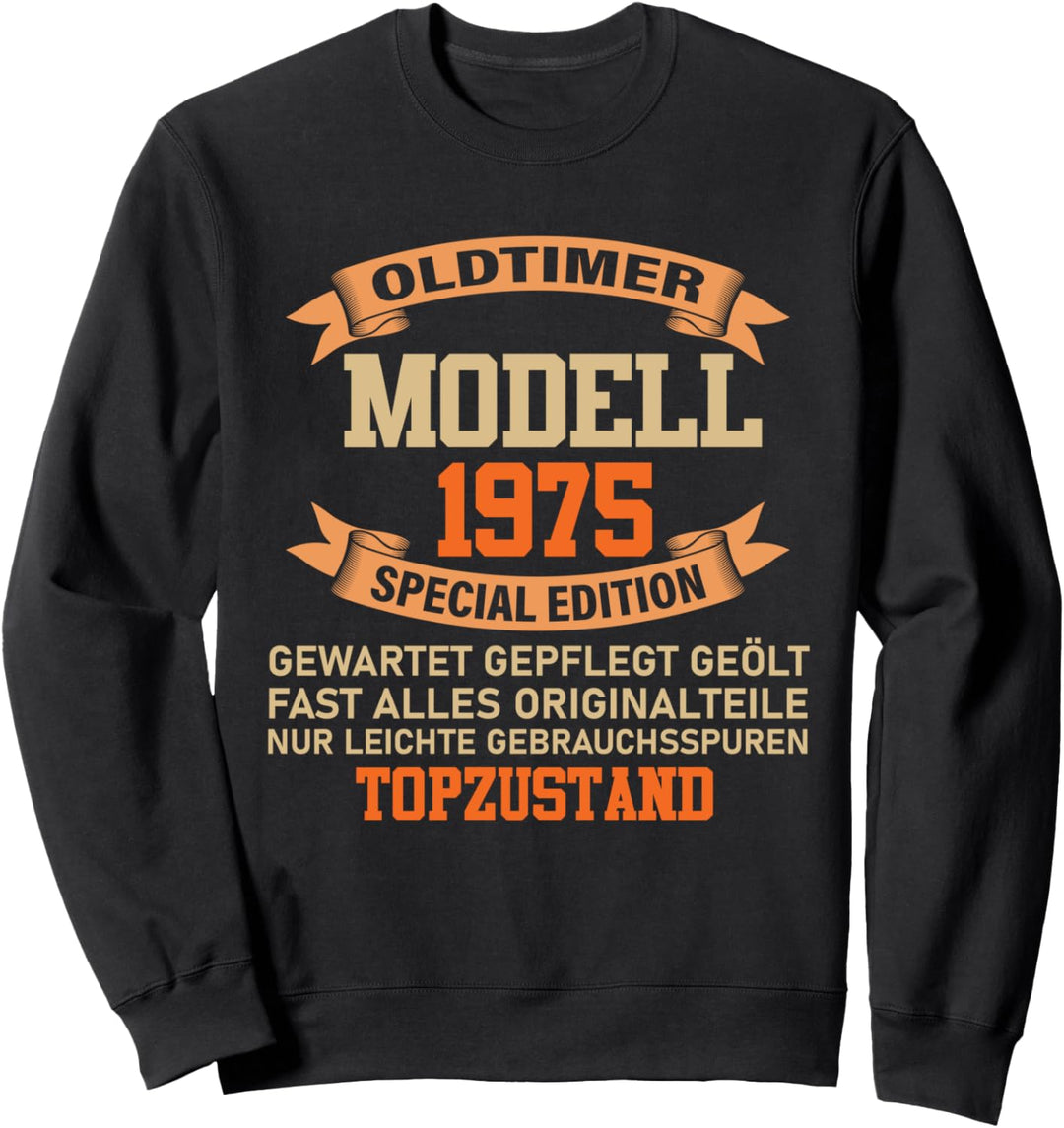 48th Birthday Man Woman 48 Years 1975 Saying Decorative Sweatshirt
