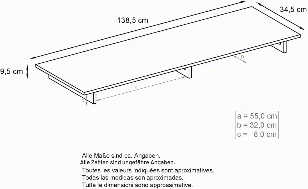 Vladon TV-Aufsatz Game, Made in Germany, Aufsatz für TV-Boards zur Erhöhung, Weiss matt/Avola-Anthra