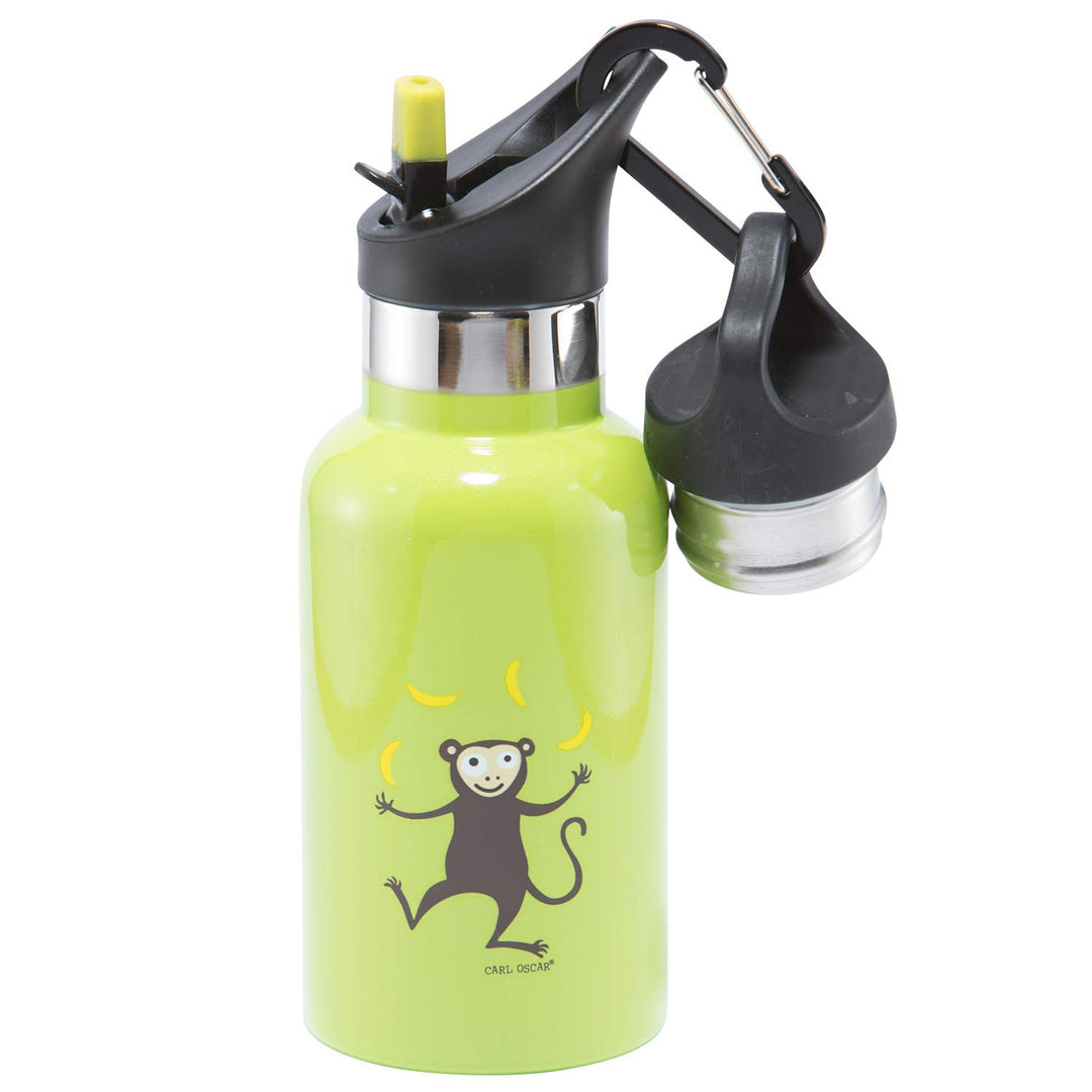Carl Oscar doppelwandige Thermosflasche für Kinder - Isolierflasche hält 10 Stunden warm oder 24h ka
