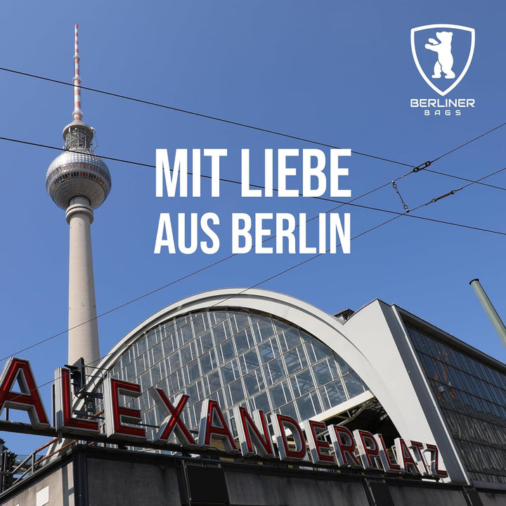 Berliner Bags Premium Turnbeutel Gym Bag aus Leder, Sportrucksack mit Kordelzug für Damen und Herren