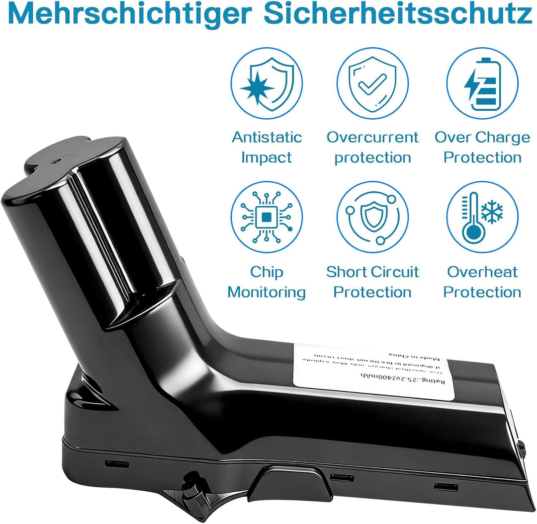 Ersatzakku für Philips Staubsauger, kompatibel mit den kabellosen Handstaubsaugern der Serien FC6822