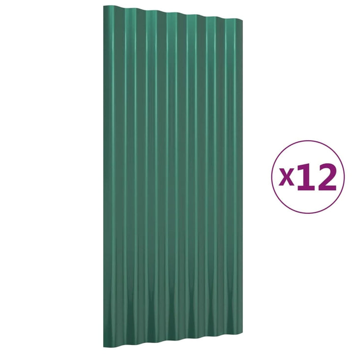 Susany 12 STK. Dachpaneele Dachpfannen Profilblech Trapezblech Dachblech Stahlblech Trapezbleche Dac