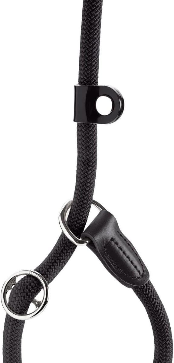 HUNTER Retriever-Hundeleine FREESTYLE, Farbe: schwarz, integrierte Halsung, stufenlos verstellbar, w
