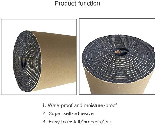 10mm Stärke Selbstklebende Dämmschaummatte Motorraumdämmung Schalldämmung Schaumstoff Fahrzeug-Isoli