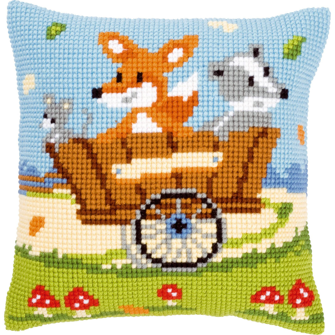 Vervaco Kreuzstichkissen/Stickkissen vorgedruckt, Polyester