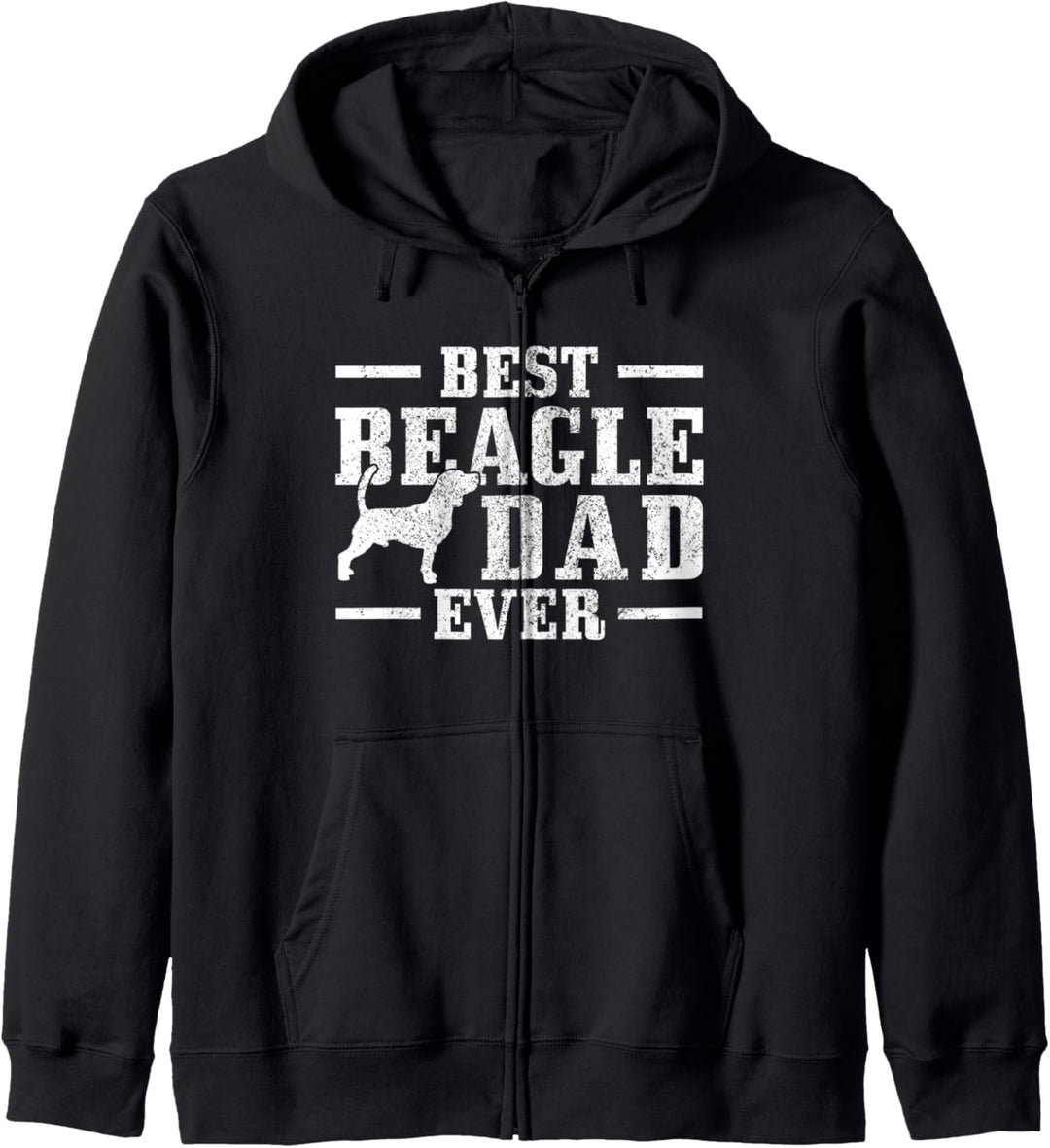 Best Beagle Dad Ever Hund Vintage Kapuzenjacke