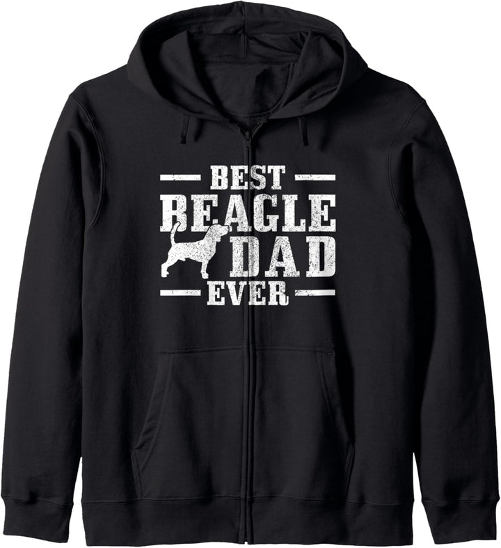 Best Beagle Dad Ever Hund Vintage Kapuzenjacke