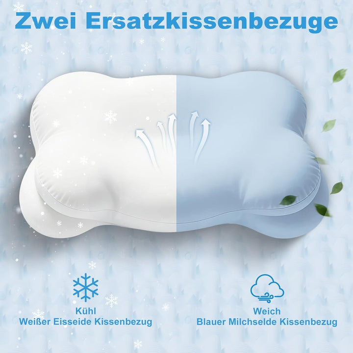 Mailirious Nackenkissen Kopfkissen, Memory Foam Kissen, Ergonomisches Nackenstützkissen Lindert Nack