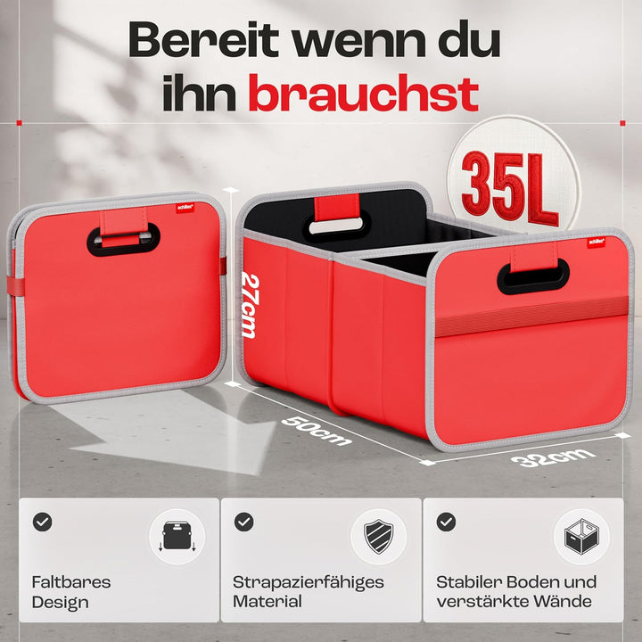 achilles Auto-Faltbox XL - Kofferraumtasche mit grossem Stauraum - grosse Einkaufstasche - Aufbewahr