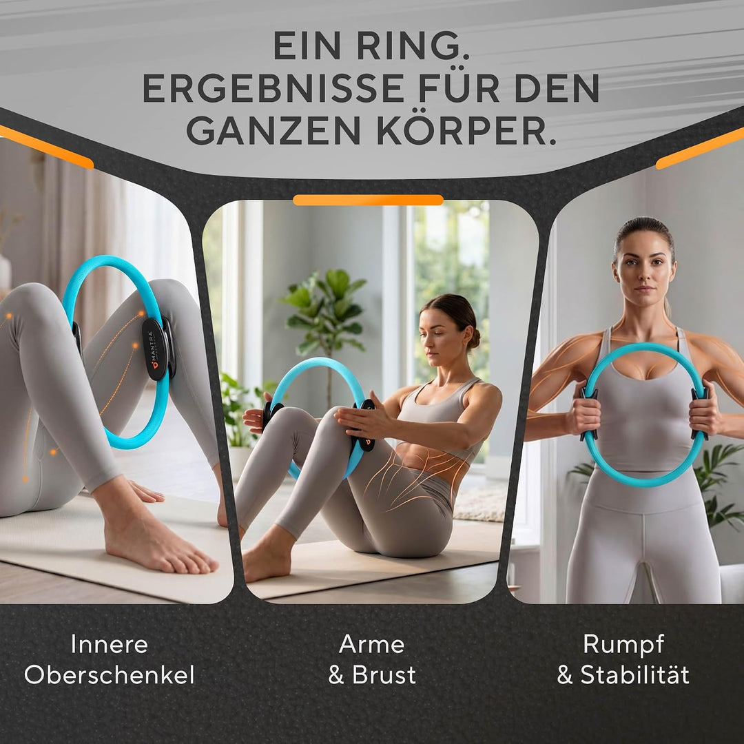 MANTRA SPORTS Pilates Ring Fit Fitness Ring Beckenbodentrainer für Frau &amp; Männer, Beckenboden Traini