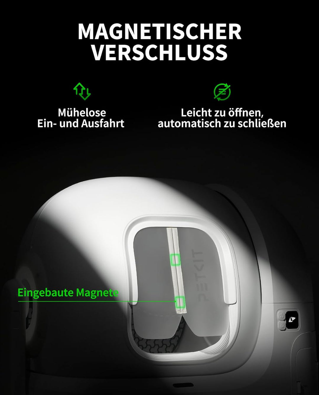 PETKIT Magnetischer Staubschutzvorhang 2.0 für PUROBOT MAX PRO & PURAMAX 2, Reduziert Streuverschlep