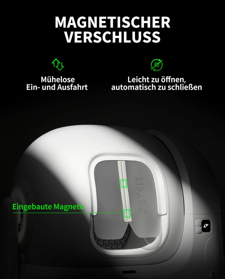 PETKIT Magnetischer Staubschutzvorhang 2.0 für PUROBOT MAX PRO & PURAMAX 2, Reduziert Streuverschlep