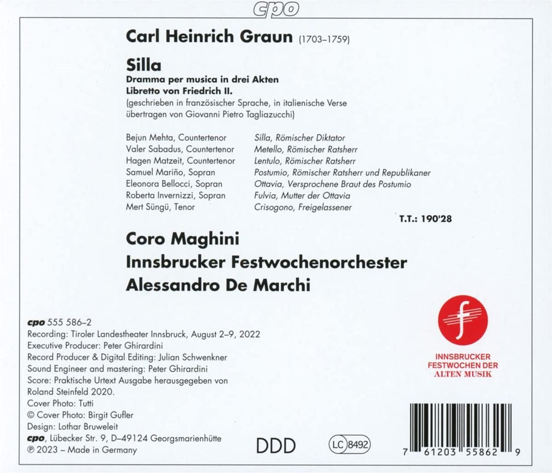 Silla, Audio-CD