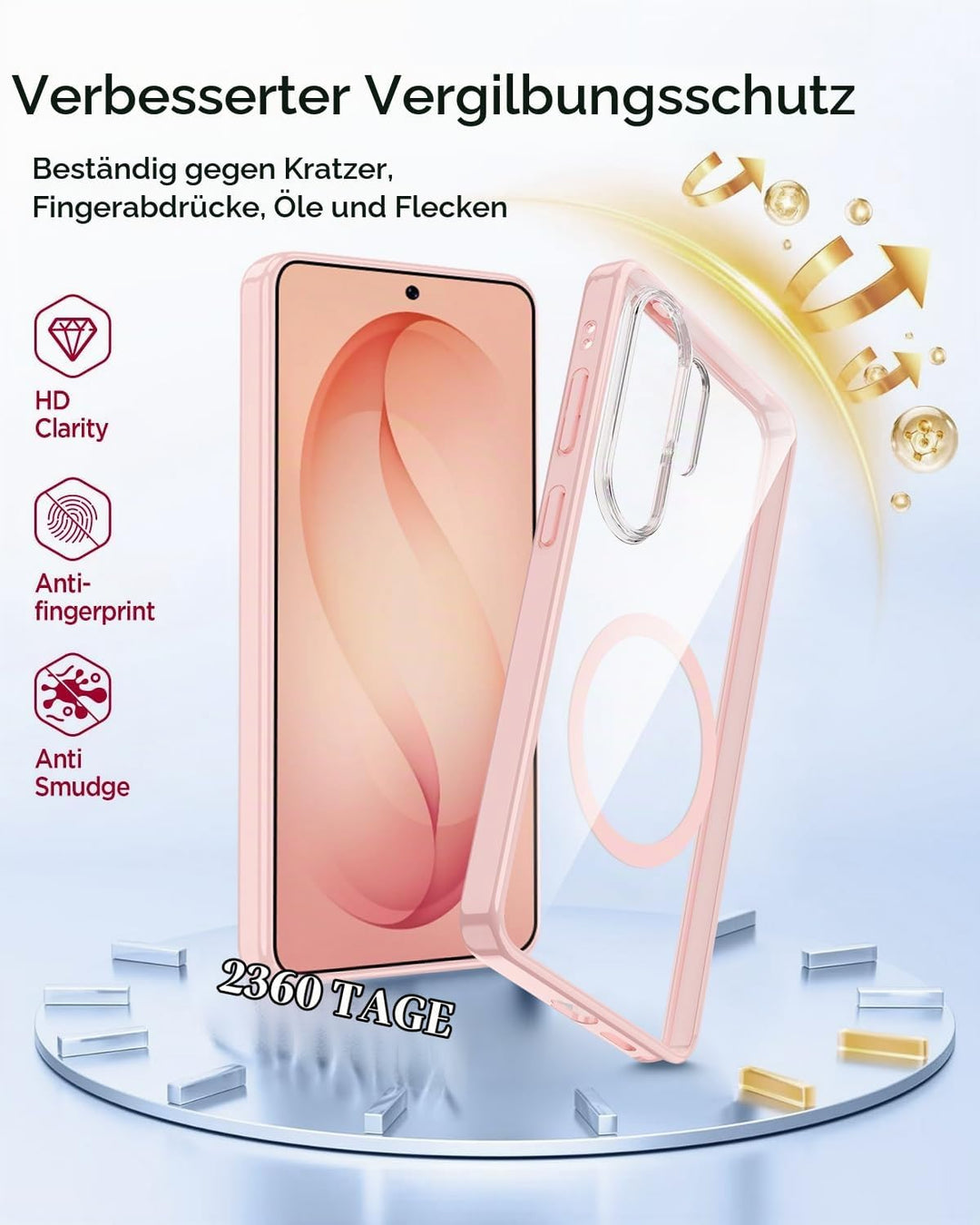 Miimall Ultradünn Handyhülle Kompatibel mit Samsung Galaxy S26 Ultra Hülle Transparent Mag-Safe, PC+