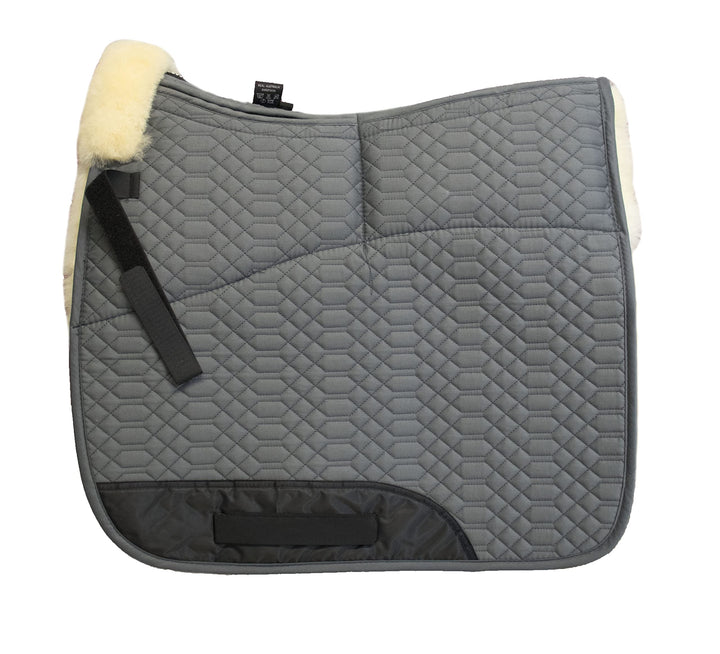 Engel Reitsport Lammfell Aufpolster Korrektur Schabracke Half Lined SCHABRA1AP-D-GRA-MED Stoff grau