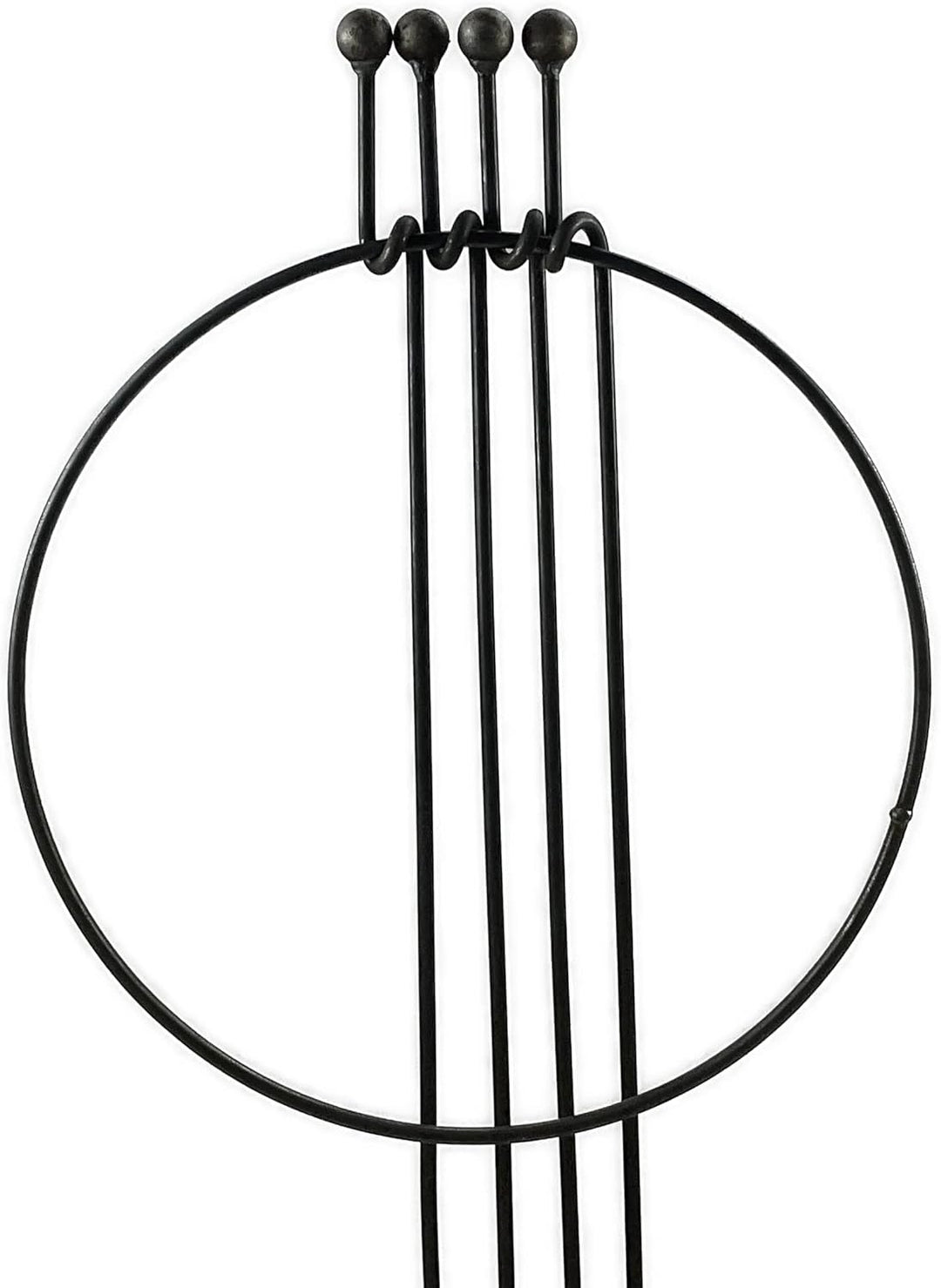 Hirsch Terracotta Staudenhalter OttO Kugel Höhe 120 cm Ø 50 cm flexibel, stabil, erweiterbar, Form R