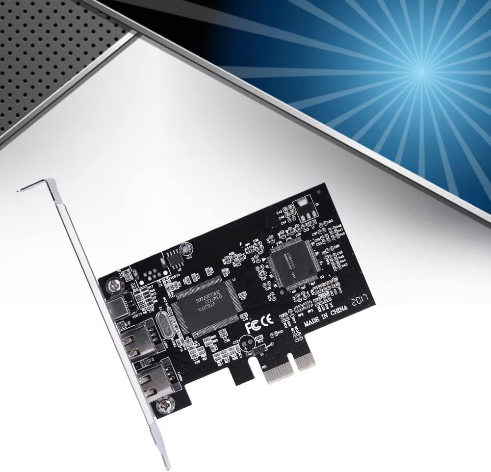 PCI Express Karte, PCI-E PCI Express FireWire 1394a IEEE 1394 Controller Karte mit Firewire Kabel 80
