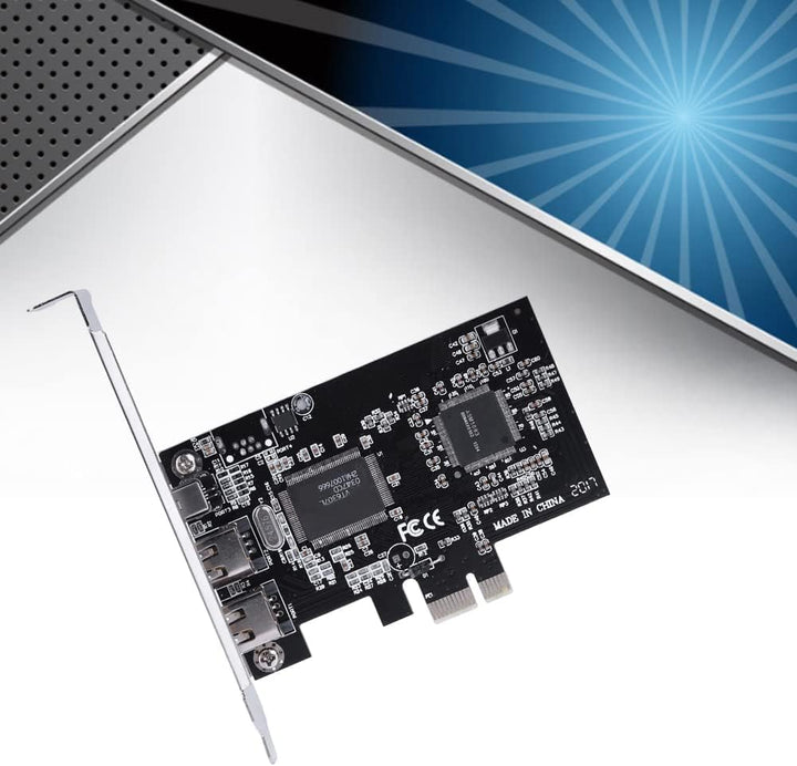 PCI Express Karte, PCI-E PCI Express FireWire 1394a IEEE 1394 Controller Karte mit Firewire Kabel 80