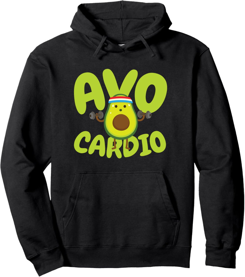 Avo Cardio - Avocado Cardio Outfit - Fitness Training Pullover Hoodie