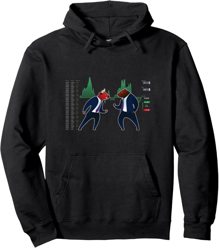 Bär Bulle Rendite Aktien Börse Dividende Investment Geld Pullover Hoodie