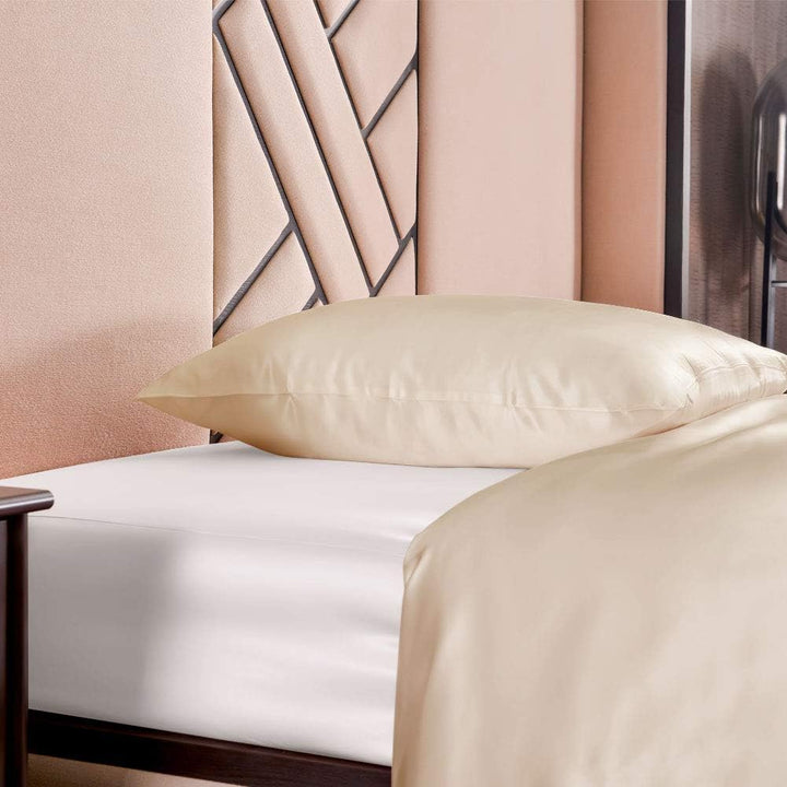 THXSILK 100% 19 Momme Seide Kissenbezug Kissenhülle mit Reissverschluss - Seide Kissen Bezug - Super