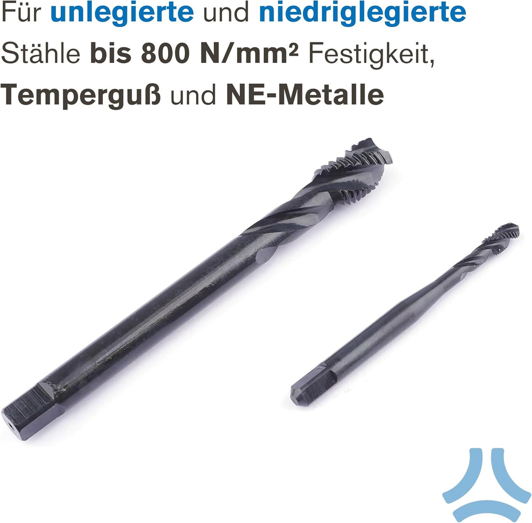 GSR Profi Maschinengewindebohrer | Gewindebohrer M2-M22 | HSSE-VAP | Form B für Durchgangslöcher | F