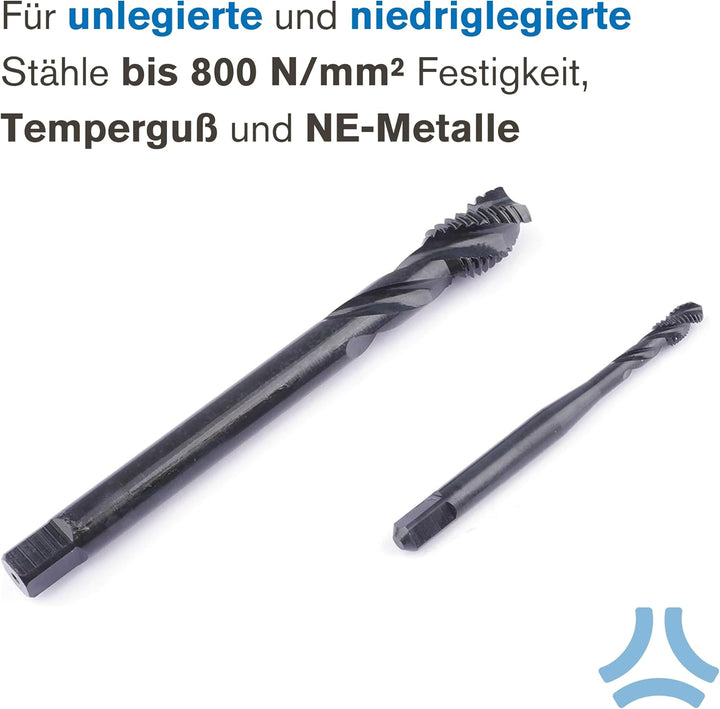 GSR Profi Maschinengewindebohrer | Gewindebohrer M2-M22 | HSSE-VAP | Form B für Durchgangslöcher | F