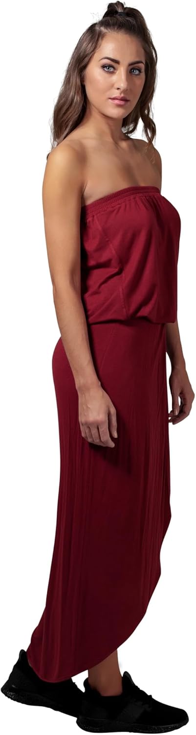 Urban Classics Damenkleid aus Viskose, sommerliches Bandeau-Kleid für Frauen mit luftigem Stoff, trä