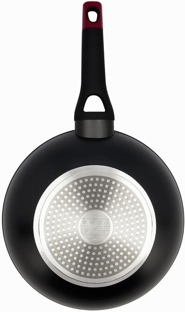 Pyrex OPTIMA + Wok aus geschmiedetem Aluminium, 28 cm