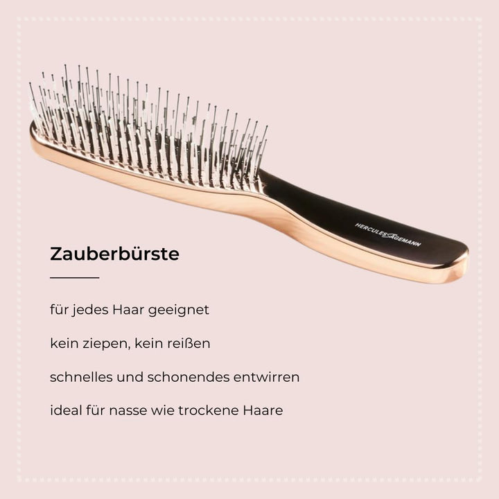 Hercules Sägemann - 8213 Zauberbürste | Haarbürste ohne Ziepen | Haar-Entwirrbürste für Damen und He