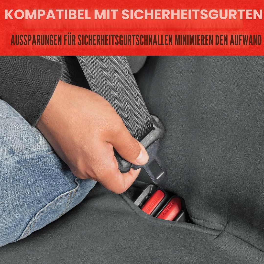 BDK AquaShield Autositzbezug für Rückbank, wasserdichter Neopren-Rücksitzbezug für LKW, Van, SUV, id