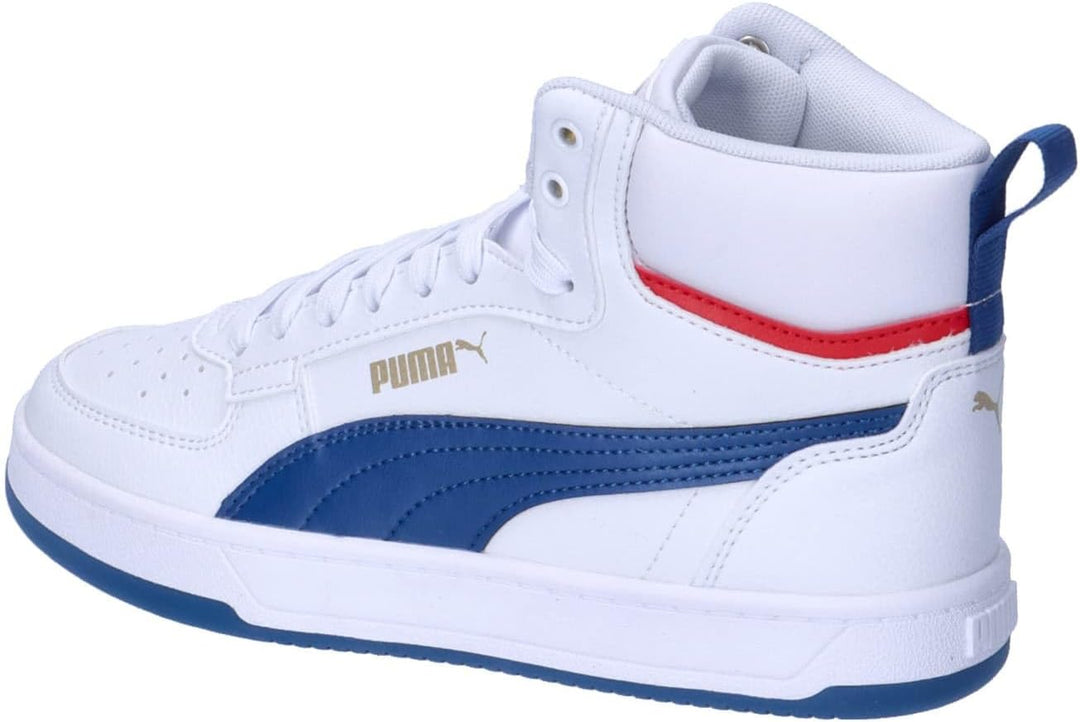 Puma Unisex Kinder Caven 2.0 Mid JrSneaker 38.5 EU Puma White Clyde Royal Puma Gold, 38.5 EU Puma Wh