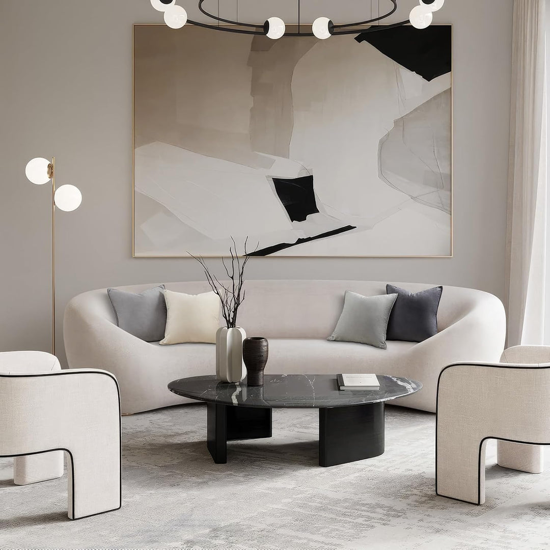 Topfinel Kissenbezug 50x50 Grau 4er Set Samt Kissenbezüge Kissenhülle Dekokissenbezug sofakissen dek