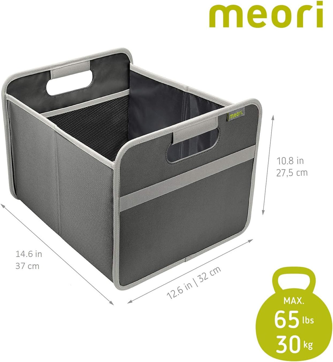meori Aufbewahrungsbox faltbar Traglast 30 kg - 37cm 32cm 27.5cm Grösse M - Granite Grau Granit Grau