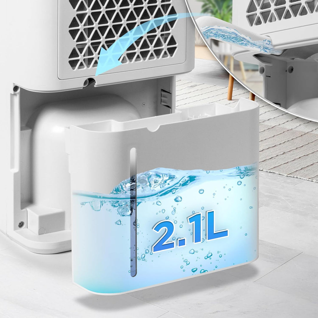 Duronic DH121 Luftentfeuchter, elektrischer Entfeuchter für 25 m² Räume, leiser Raumentfeuchter mit